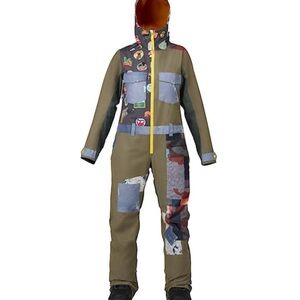 Burton • Lamb • Women’s • Green • Printed Patche • Ski Jumpsuit • X-Large